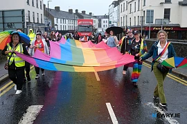 The Newry Pride Parade in 2026. Photograph: Columba O'Hare/ Newry.ie 