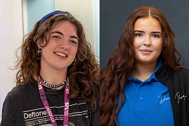 SRC students Ruby Elliott and Kate Mooney