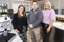 Pictured following the investment announcement are from left: Kathryn Hill, Chief Operating Officer, Invest Northern Ireland, Conor Jackson, Managing Director, Jacksons Catering Equipment and Joni Harding, Managing Director, The Leisure Experts.
