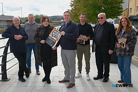 The Newry People's Forum Committee - Included from left are: Barry Reilly, Ross McArdle, Grainne Powell, Brian Cleland, Danny Hughes, Canon Francis Brown and Angela McCann. Missing from photograph is Martin Hughes. Photograph: Columba O'Hare/ Newry.ie 