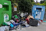 Rubbish dumped at the Chapel Road site. 