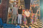 Pictured at Sticky Fingers are from left: Justin McNulty MLA, Claire Hanna MLA; Grainne Powell, CEO Sticky Fingers and Cllr Killian Feehan.