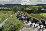 The 2025 march for Gaza. Photograph: Columba O'Hare/ Newry.ie 
