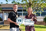Chairperson of NMDDC, Cllr Philip Campbell with CEO of Young Enterprise NI Carol Fitzsimons