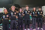Southern Regional College Students at the UK STEM car racing finals. Included from left:  Ellie Magee, James McMullen, Chloe O’Hare, Harry Danks, Sophie Houston and Shea Smith