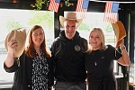 Orla Hayes, Canal Court Hotel; Ross McArdle, Nan Rices and Sabrina McTaggart, Magees Bar at the launch of Newry Goes Nashville. The festival runs from 3-5 July 2026.