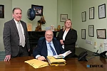 The Solicitors - Stephen Begley, centre, with Gerard Cunningham and Rosetta Hughes.