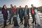 The Fews Ensemble - Included from left: Máire Flavin, Tom Jackson, Mia Cooper, Rose Redgrave, Joanne Quigley McParland and Jonathan Aasgaard.