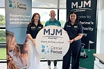 Pictured at the launch of MJM Marine's Annual Golf Day are Mary Payne, MJM Marine, Social Health & Wellbeing Committee, Eoin Caughey, Fundraising Officer, Cancer Focus NI, MJM's Charity Partner of the Year and Paula McDermott, HR Manager, MJM Marine.