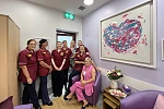 The Breast Cancer Nursing Team and Leanne Rooney from the charity Pretty ‘n Pink.