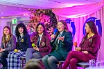 Pictured at the Chamber event were from left: Lena Durkalec, Head Girl, Newry High School, Juno Cotter, Deputy Head Girl, Our Lady’s Grammar School, Jessica Dike, Head Girl, St. Paul’s High School, Marianna O’Neill, Head Girl, Sacred Heart Grammar School and Aoife Rafferty, Senior Leader, St. Mary’s High School during the panel discussion with the Head Girls and Senior Leaders from local schools.