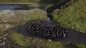 Rock Choir performing at the Giants Causeway