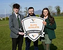 Brendan Connolly, centre, Playr-fit with Elite Athletes Cian Doyle and Sarah Gorman