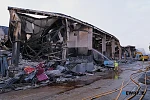 The scene of total destruction at Loughbrook Industrial Estate in December 2023. Photograph: Columba O'Hare/ Newry.ie 