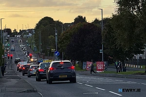 The Garvaghy road earlier this evening. Photograph: Columba O'Hare/ Newry.ie 