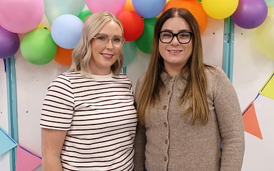 Newly qualified midwives Christine Jennings and Jodie Nicholl both have longstanding connections to Southern Trust maternity services, having welcomed their own children through the service and worked as Maternity Support Workers before qualifying.