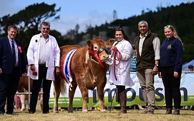 Glenmarshal Anastasia the overall supreme champion at Castlewellan Show 