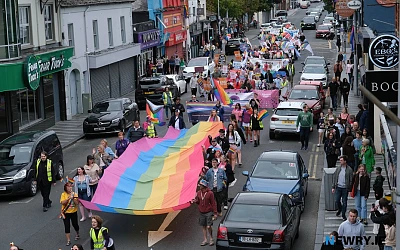 The Newry Pride Parade on Saturday. Photograph: Columba O'Hare/ Newry.ie 