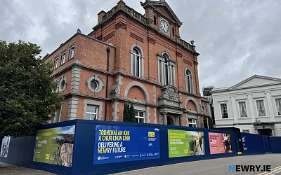 The Newry Town Hall and arts centre site. Photograph: Columba O'Hare/ Newry.ie 