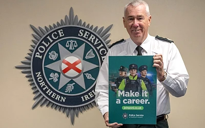 Chief Constable Jon Boutcher launching the recruitment drive.