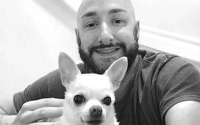 Alastair Chambers with Joey