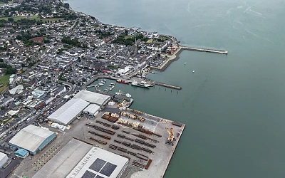 Warrenpoint Port and town.