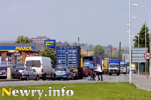 A traffic jam way back  in 2004. Are we any closer to the Southern Relief Road arriving?